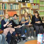 Marburgi néprajz szakos egyetemi hallgatók az Etnológiai Központban